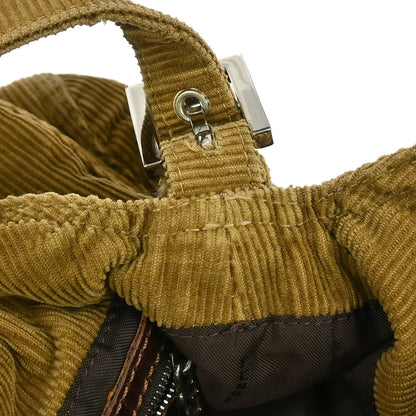 Fendi Brown Cotton Handbag