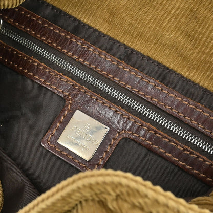 Fendi Brown Cotton Handbag
