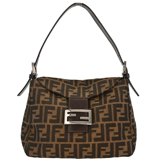 Fendi Brown Canvas Zucca Handbag