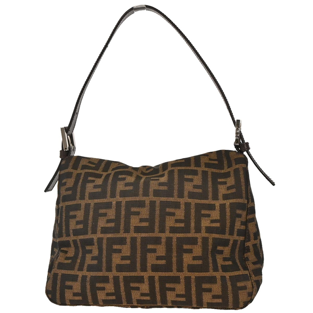 Fendi Brown Canvas Zucca Handbag
