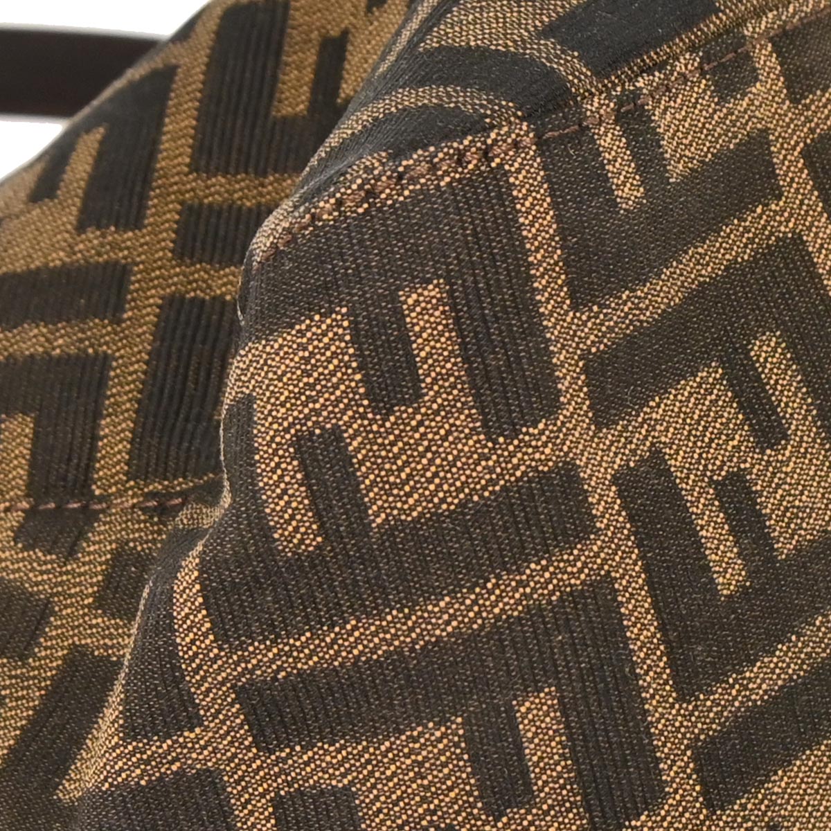 Fendi Brown Canvas Zucca Handbag