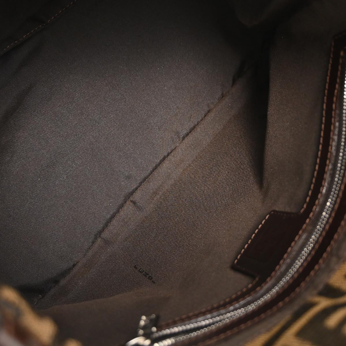 Fendi Brown Canvas Zucca Handbag