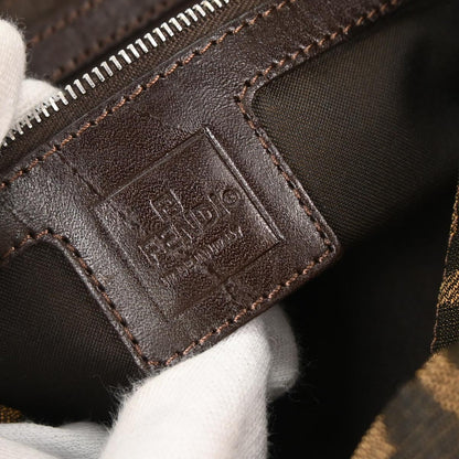 Fendi Brown Canvas Zucca Handbag