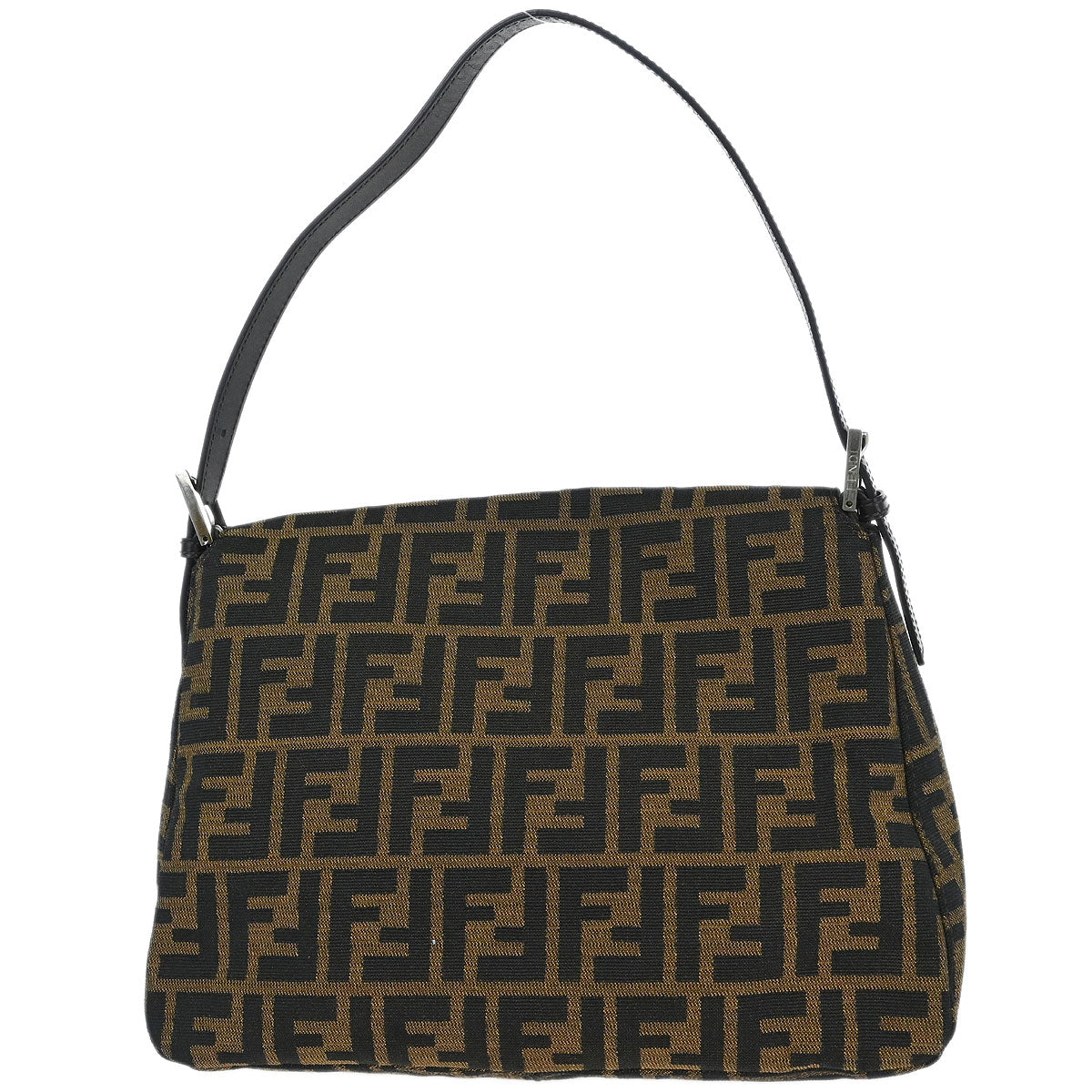 Fendi Brown Canvas Zucca Mamma Baguette Handbag