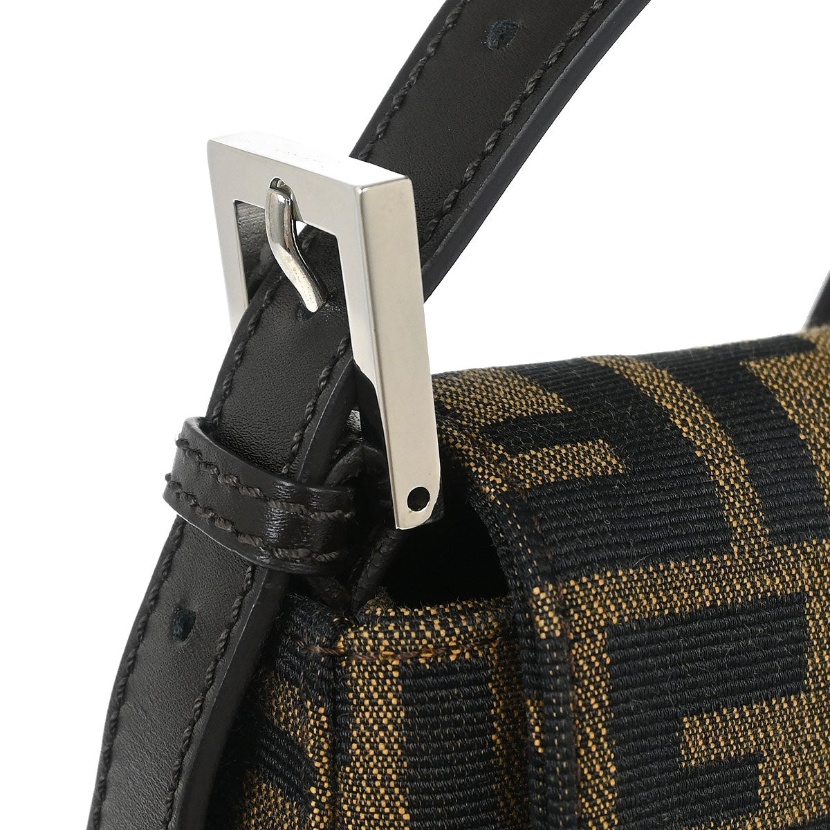 Fendi Brown Canvas Zucca Mamma Baguette Handbag
