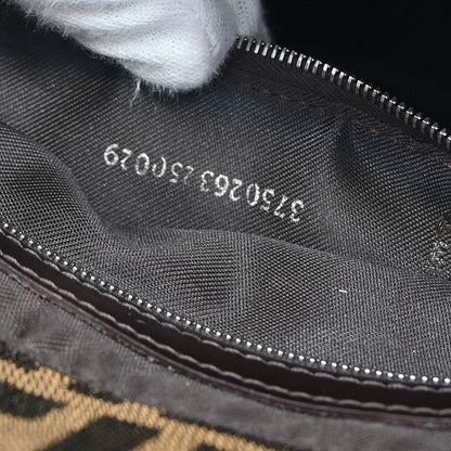 Fendi Brown Canvas Zucca Mamma Baguette Handbag