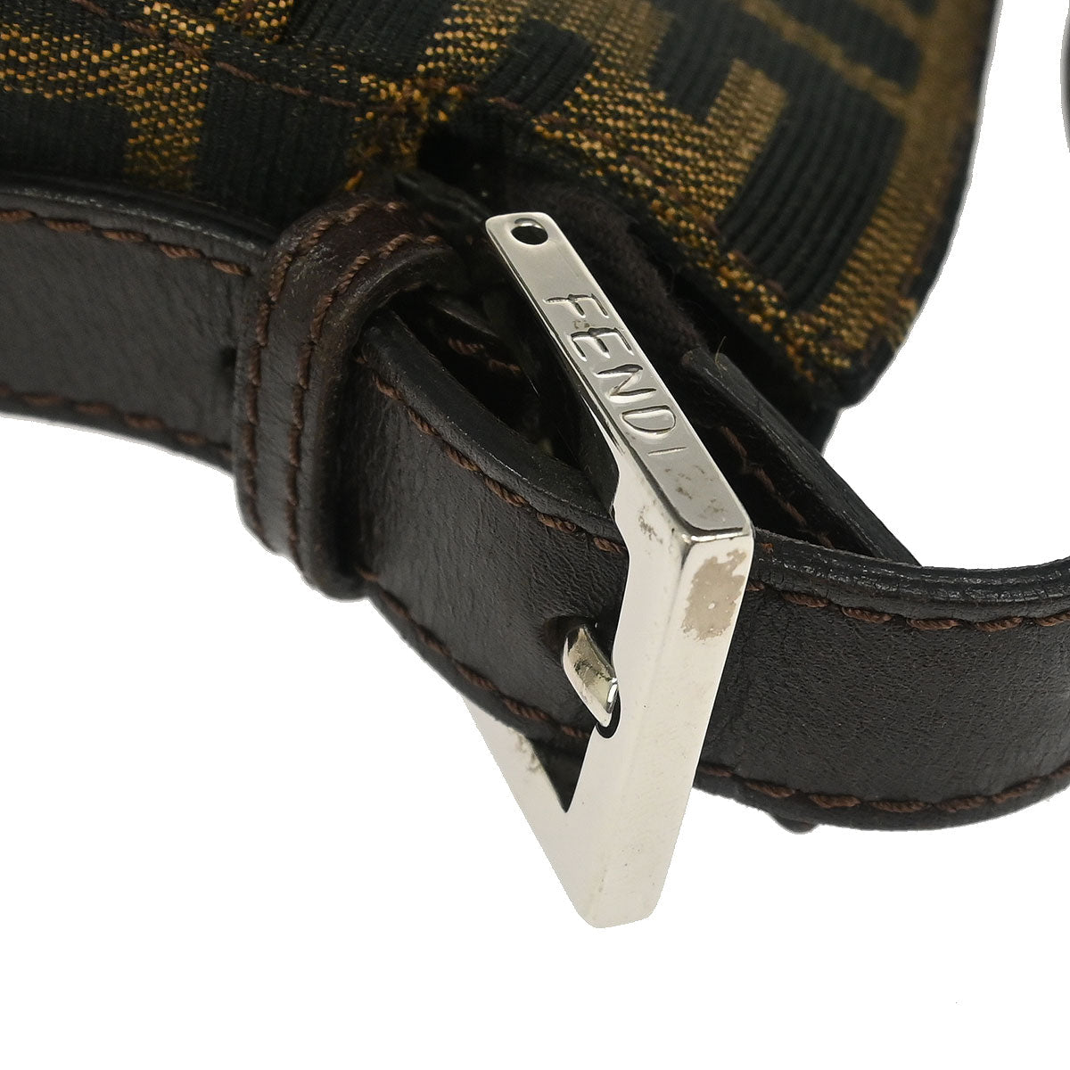 Fendi Brown Canvas Zucca Handbag