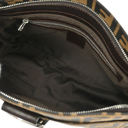 Fendi Brown Canvas Zucca Handbag