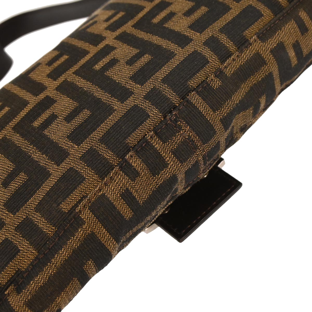 Fendi Brown Canvas Zucca Baguette Handbag