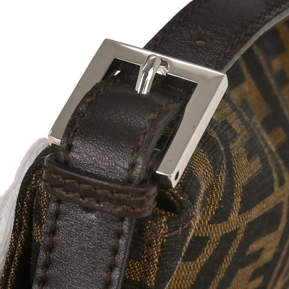 Fendi Brown Canvas Zucca Baguette Handbag