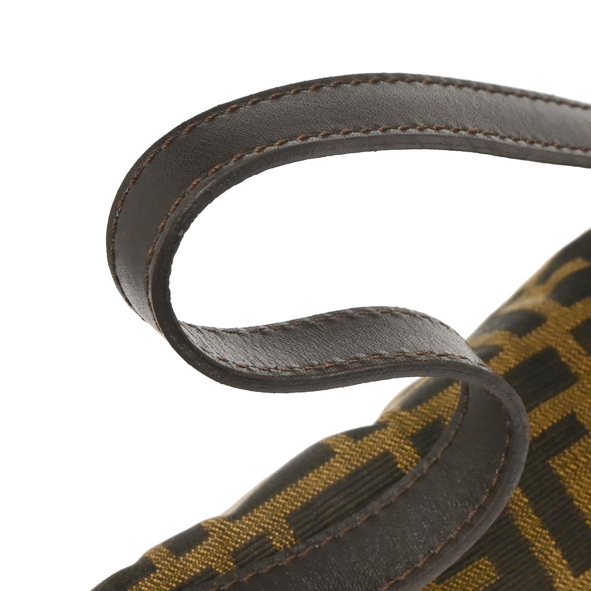 Fendi Brown Canvas Zucca Baguette Handbag