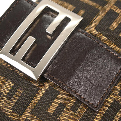 Fendi Brown Canvas Zucca Baguette Handbag
