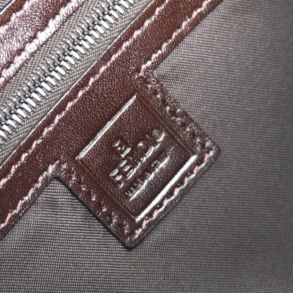 Fendi Brown Canvas Zucca Baguette Handbag