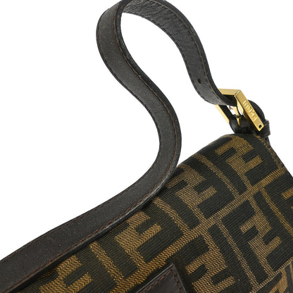 Fendi Brown Canvas Zucca Baguette Handbag
