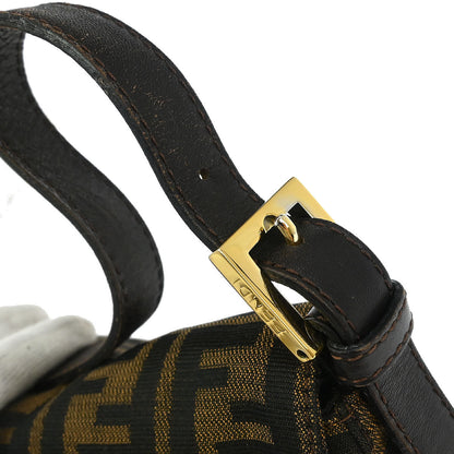 Fendi Brown Canvas Zucca Baguette Handbag