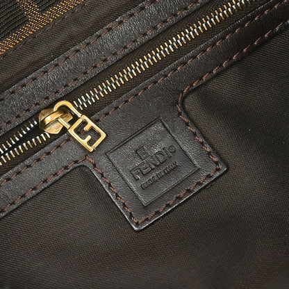 Fendi Brown Canvas Zucca Baguette Handbag