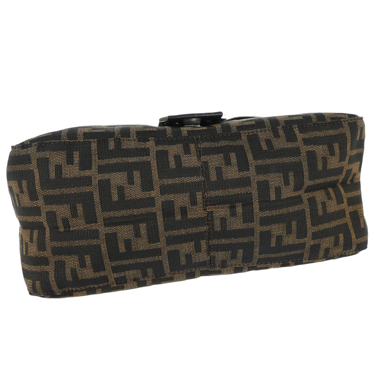Fendi Brown Canvas Zucca Mamma Baguette Handbag