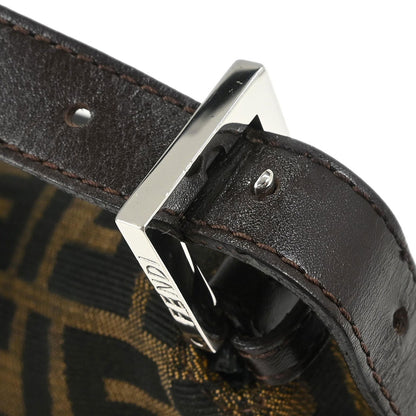 Fendi Brown Canvas Zucca Mamma Baguette Handbag