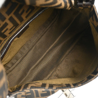 Fendi Brown Canvas Zucca Mamma Baguette Handbag