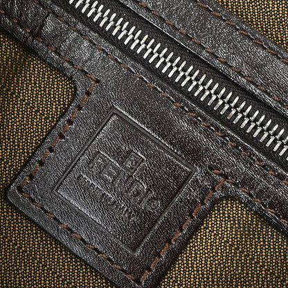 Fendi Brown Canvas Zucca Mamma Baguette Handbag