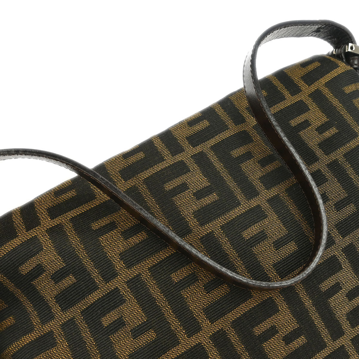 Fendi Brown Canvas Zucca Mamma Baguette Handbag