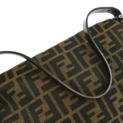 Fendi Brown Canvas Zucca Mamma Baguette Handbag