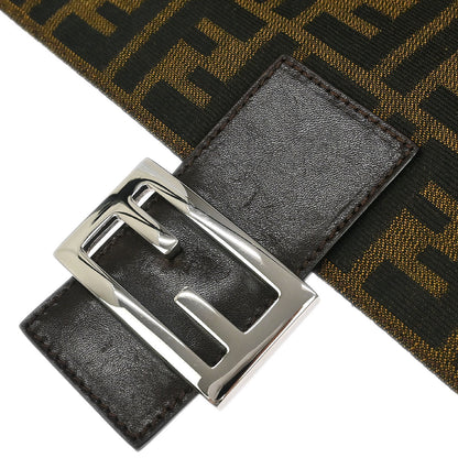 Fendi Brown Canvas Zucca Mamma Baguette Handbag