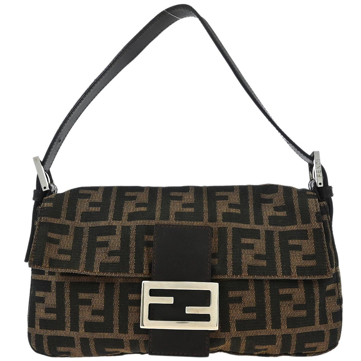 Fendi Brown Zucca Baguette Handbag