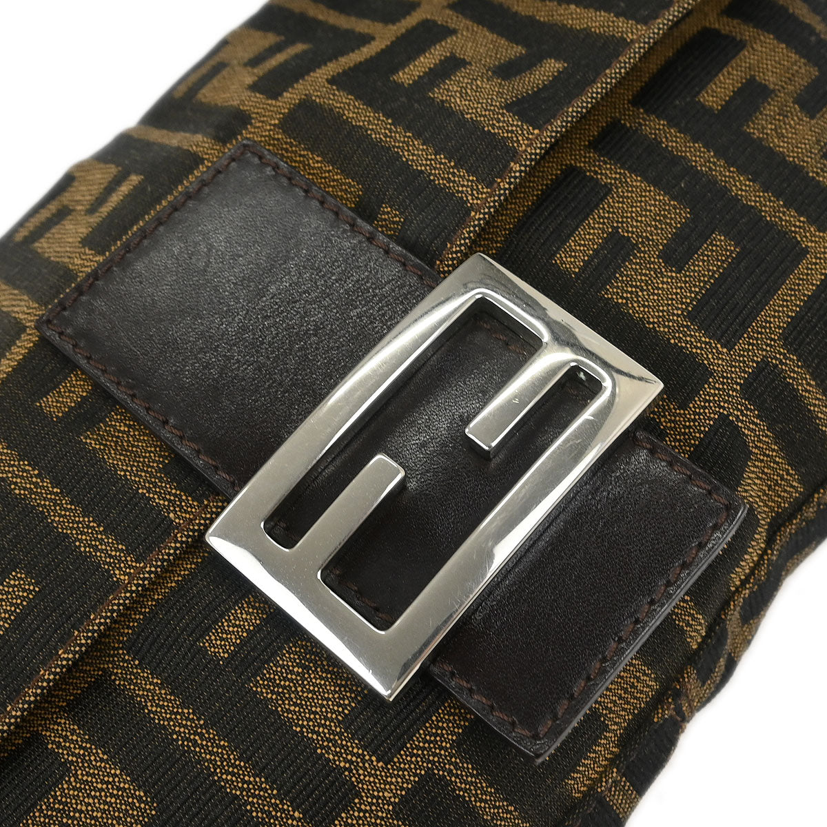 Fendi Brown Zucca Baguette Handbag