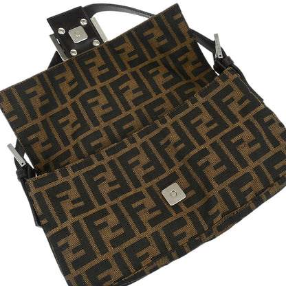 Fendi Brown Zucca Baguette Handbag