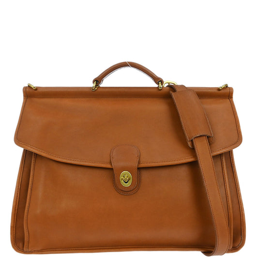 Coach Brown Beekman Briefcase 2way Shoulder Bag