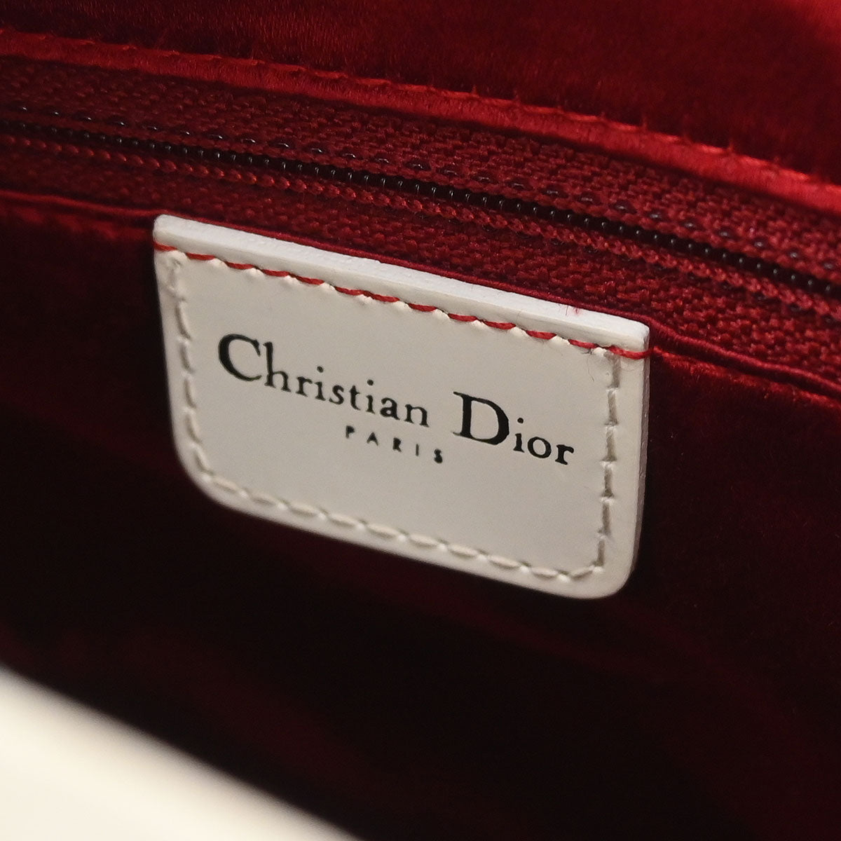 Christian Dior White Gambler Dice Trotter Handbag