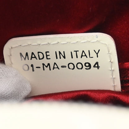 Christian Dior White Gambler Dice Trotter Handbag