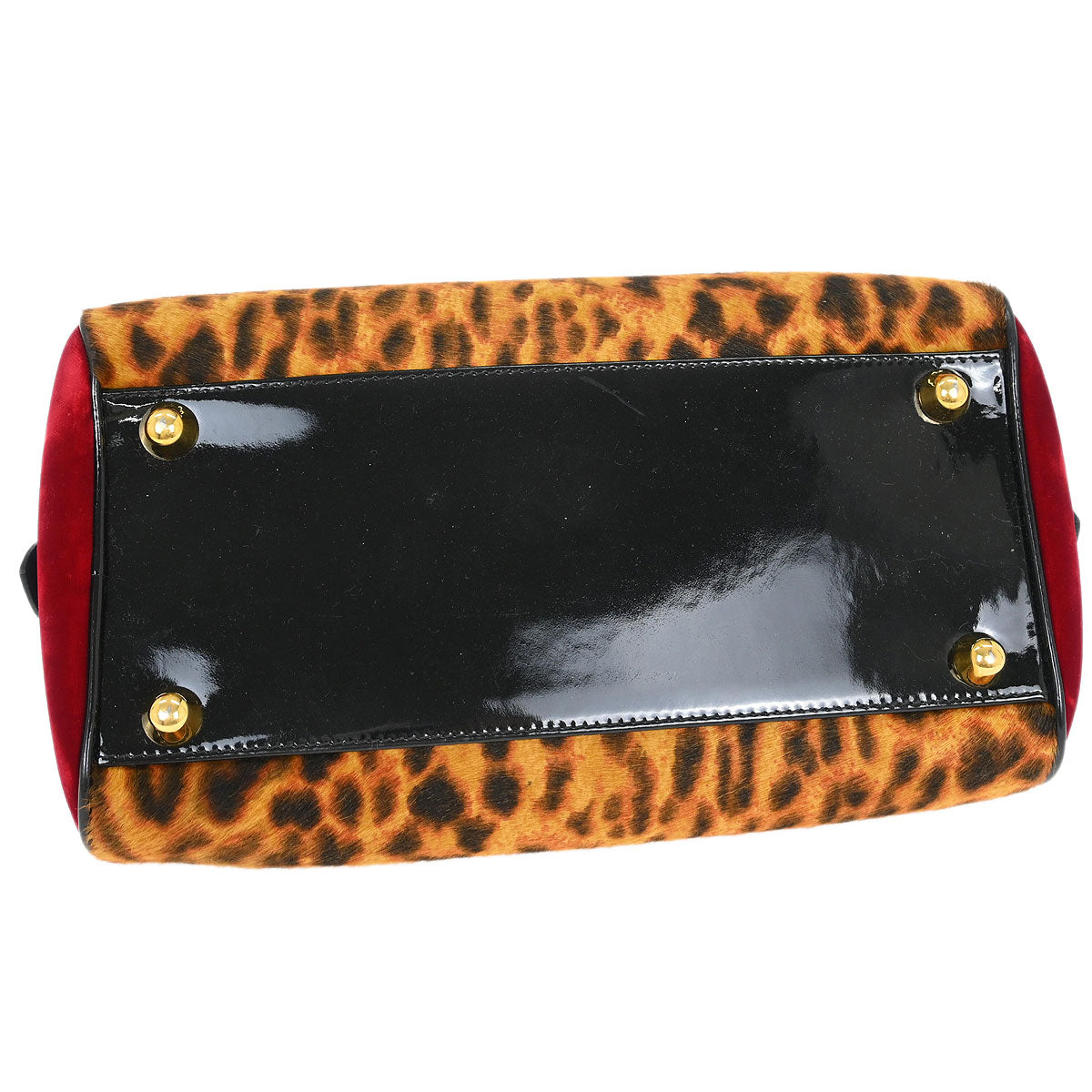 Christian Dior * Brown Pony Hair Gambler Dice Handbag