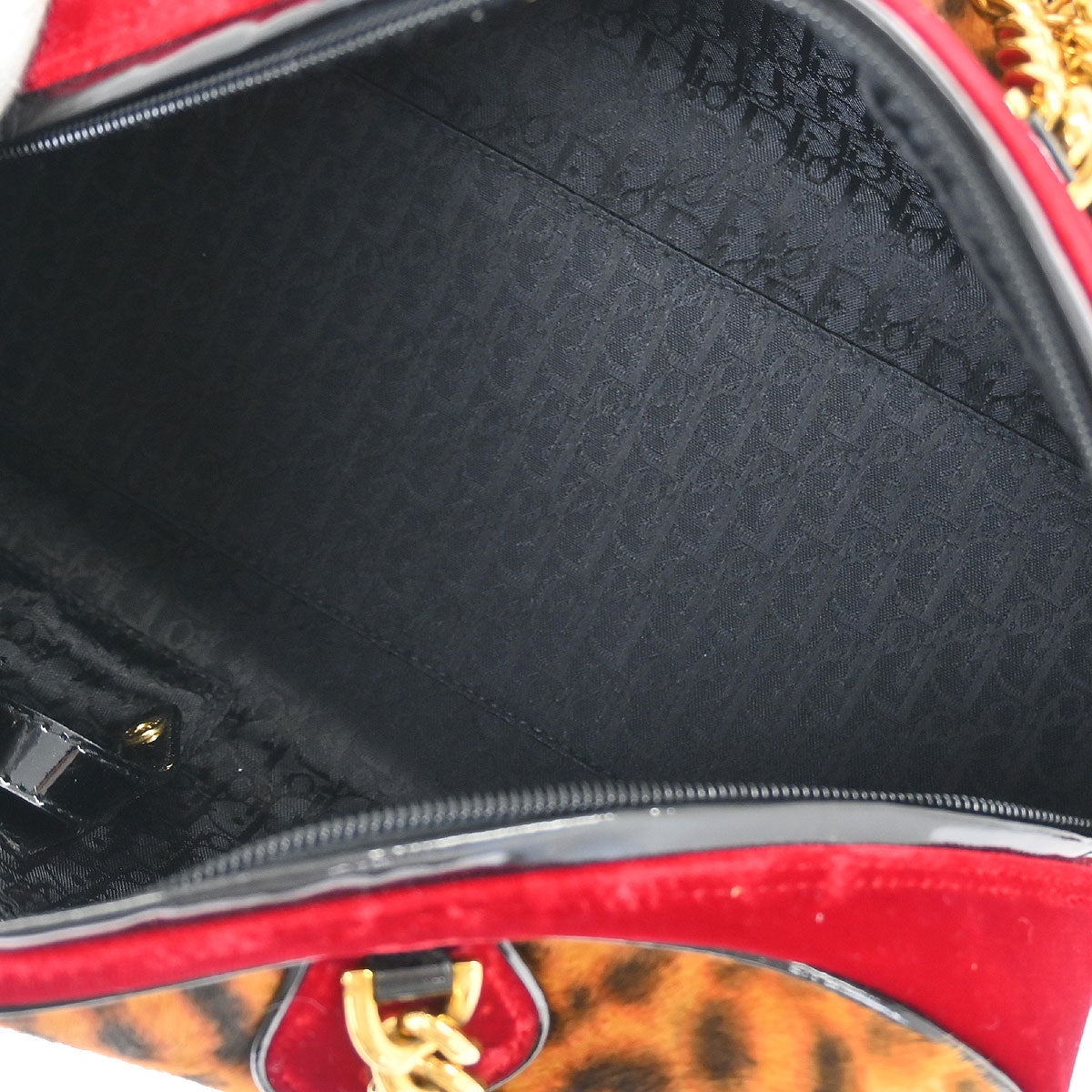 Christian Dior * Brown Pony Hair Gambler Dice Handbag