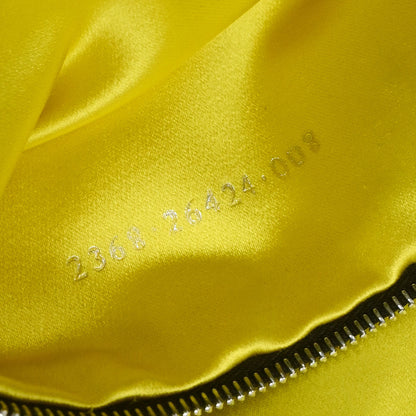 Fendi Navy Denim Flower Embroidered Baguette Handbag