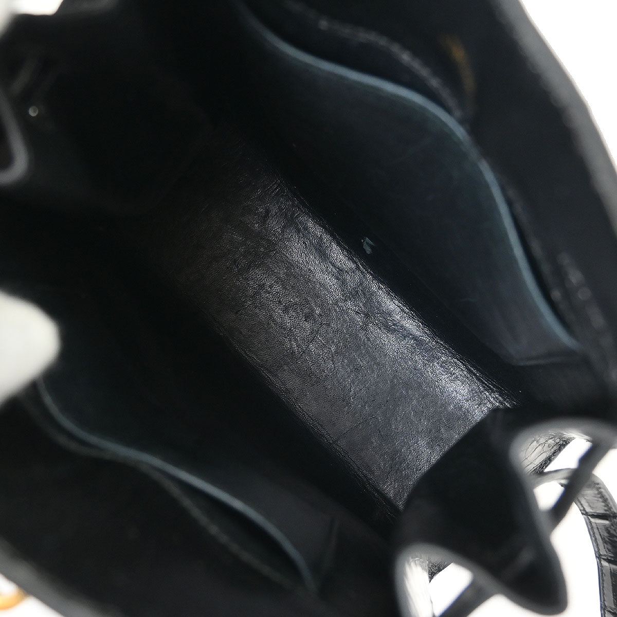 Hermes * Black Porosus Kelly Sport PM Shoulder Bag