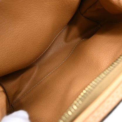 Celine Brown PVC Macadam Clutch Bag