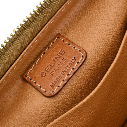 Celine Brown PVC Macadam Clutch Bag