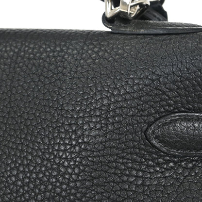 Hermes Black Togo Kelly 35 Retourne 2way Shoulder Handbag