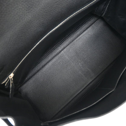 Hermes Black Togo Kelly 35 Retourne 2way Shoulder Handbag