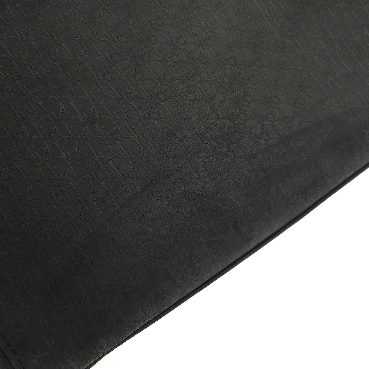 Christian Dior Black Suede Medium Lady Dior Trotter 2way Shoulder Handbag