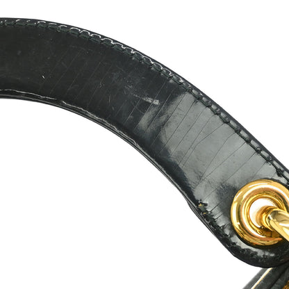 Christian Dior Black Suede Medium Lady Dior Trotter 2way Shoulder Handbag