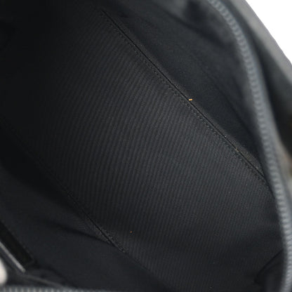 Christian Dior Black Suede Medium Lady Dior Trotter 2way Shoulder Handbag