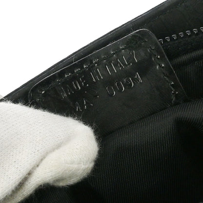 Christian Dior Black Suede Medium Lady Dior Trotter 2way Shoulder Handbag