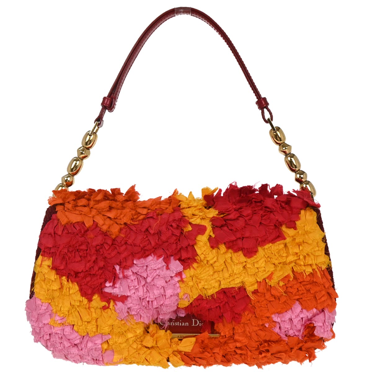Christian Dior Red Fabric Malice Handbag