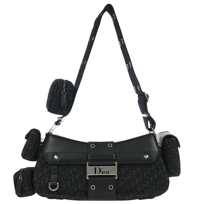 Christian Dior Black Trotter Street Chic Columbus Shoulder Bag