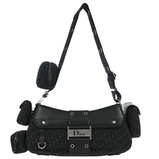 Christian Dior Black Trotter Street Chic Columbus Shoulder Bag
