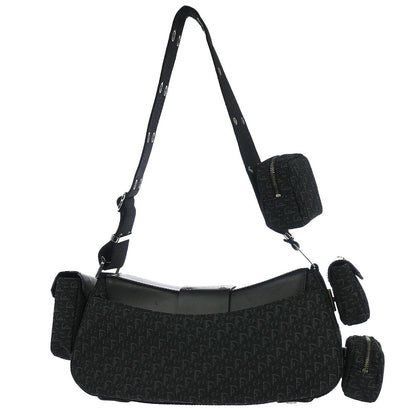 Christian Dior Black Trotter Street Chic Columbus Shoulder Bag
