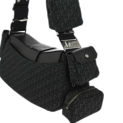 Christian Dior Black Trotter Street Chic Columbus Shoulder Bag